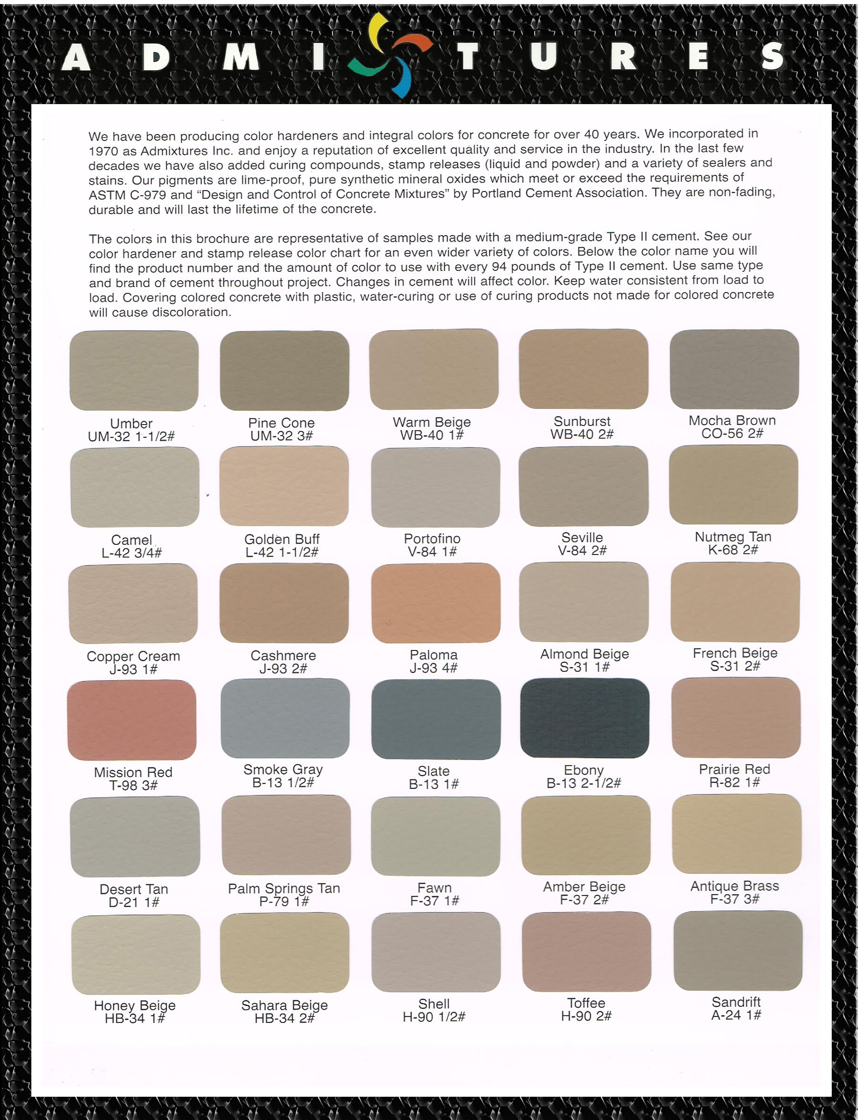 Camel Color Chart